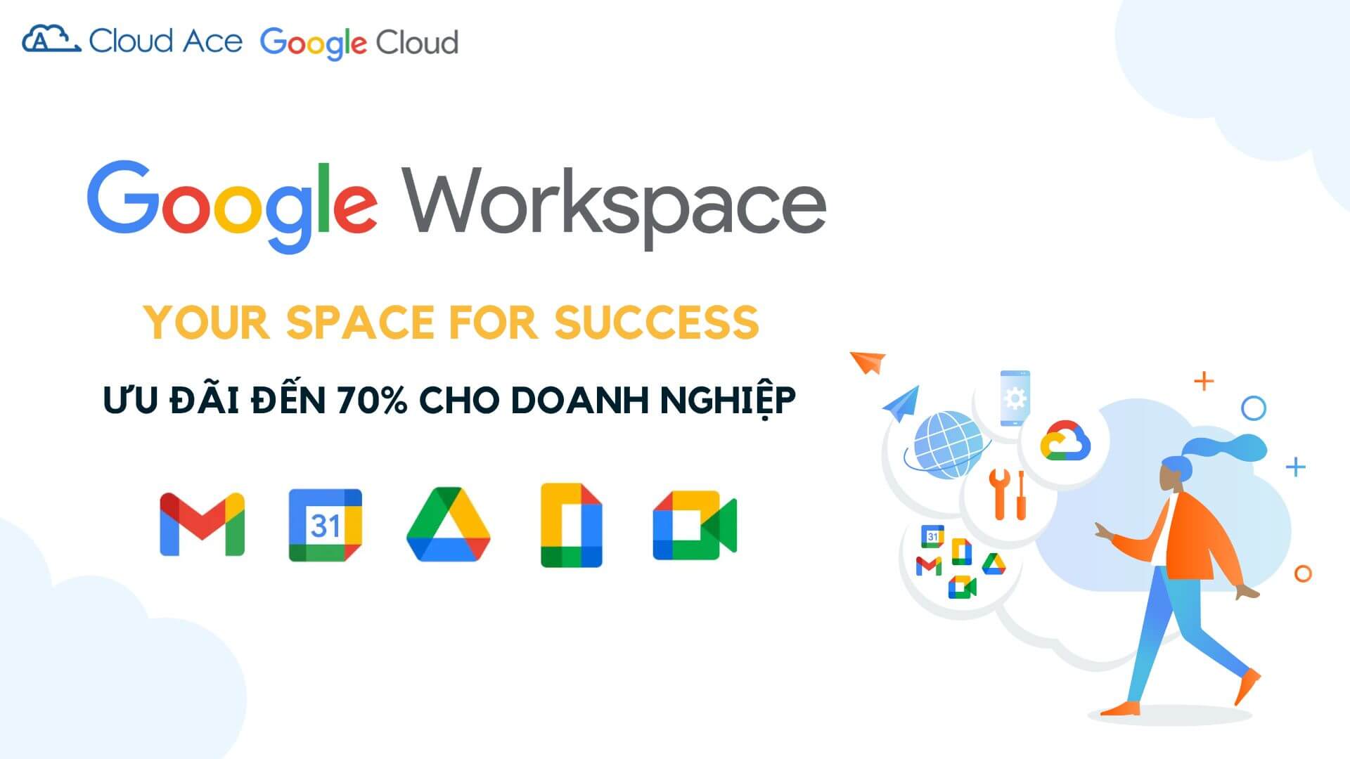 Google Workspace giảm 70%